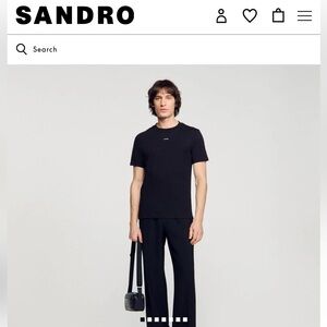 Sandro Classic Black Tee